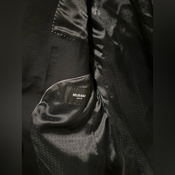 Murano Men’s Black Performance Blazer Jacket XL - Picture 6 of 12